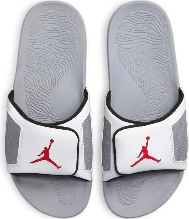 Air Jordan Hydro 3 Retro "White Cement" slides - Image 3