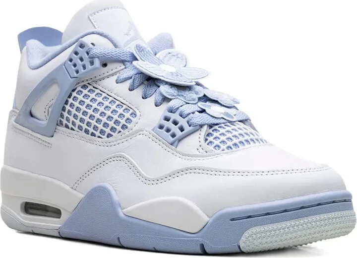 Air Jordan "White/Aluminum/Blue Tint/Oil Green" sneakers - Image 2