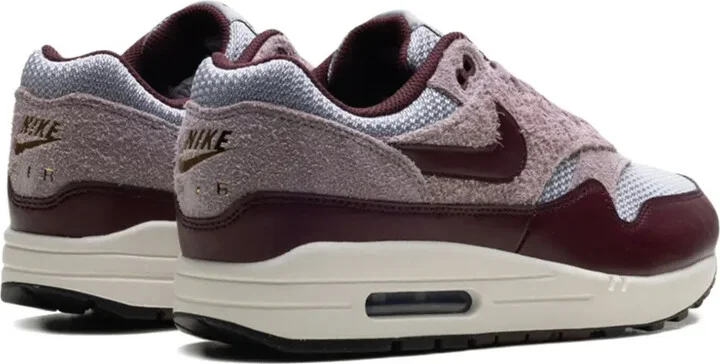 Air Max 1 Essential Premium "Cement Grey/Taupe Grey/Phantom/Burgundy Crush" sneakers - Image 3