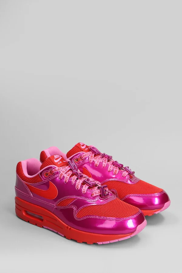 Air Max 1 Prm Sneakers In Fuxia Leather And Fabric - Image 2