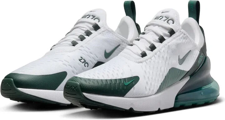 Air Max 270 HQ3421-100 Sneakers Women's 6 White Green Running Shoes DWA90
