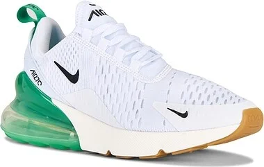 Air Max 270 Sneaker in White, Black-summit & White-stadium Green - Image 2