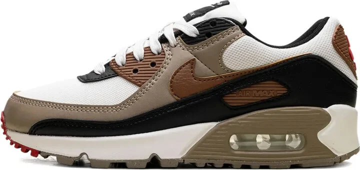 Air Max 90 "Phantom/Black/Fire Red/Light British Tan" sneakers - Image 5