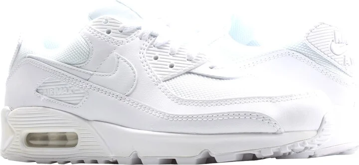 Air Max 90 Triple White/White-Wolf Grey Men's Running Shoes CN8490-100