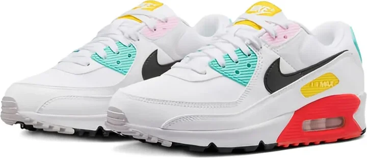 Air Max 90 "White/Black/Pink Foam/Bright Crimson" sneakers - Image 2