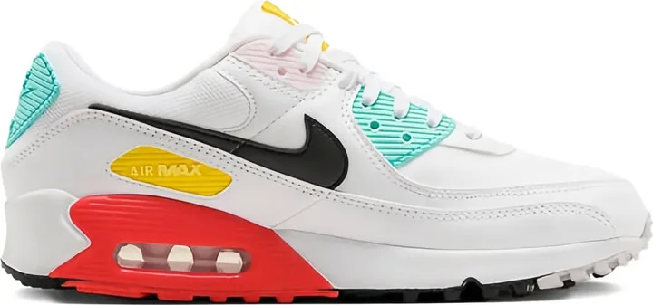 Air Max 90 "White/Black/Pink Foam/Bright Crimson" sneakers