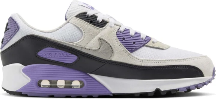 Air Max 90 White Dusty Amethyst Photon Dust Light Smoke Grey