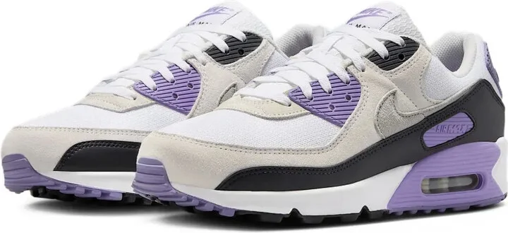 Air Max 90 "White/Dusty Amethyst/Photon Dust/Light Smoke Grey" sneakers - Image 2