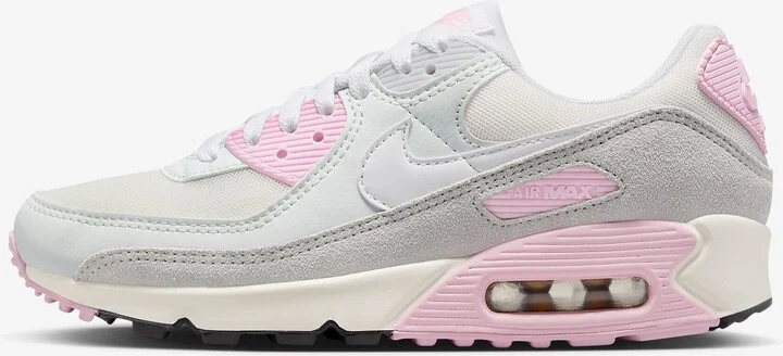 Air Max 90 White/Sail-Med Soft Pink FN7489-100 Women's