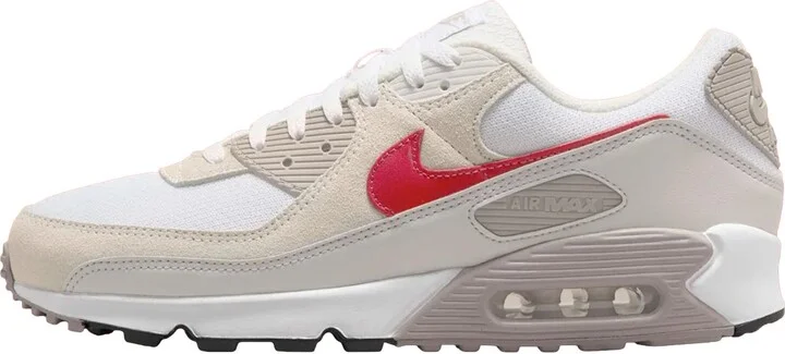 Air Max 90 White/University Red DM0029-113 Men's