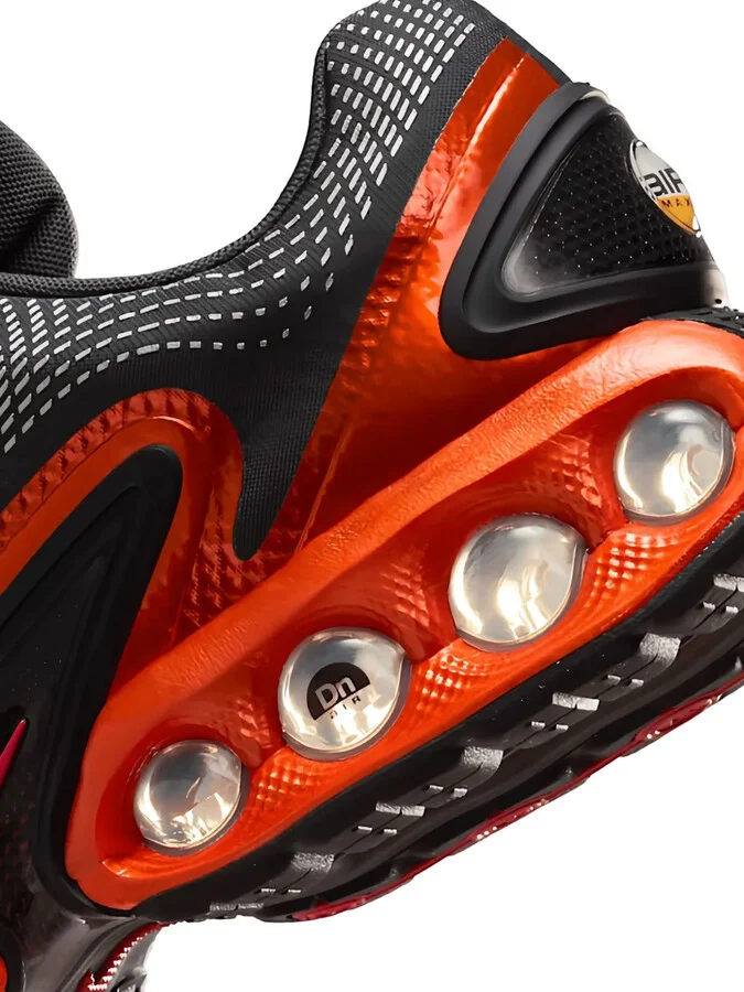 Air Max DN QS "Dark Smoke Grey/Metallic Dark Grey/Salsa Red" sneakers - Image 4