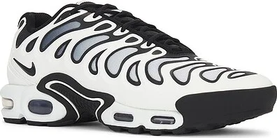 Air Max Plus Drift in White, Black, & Metallic Silver - Image 2