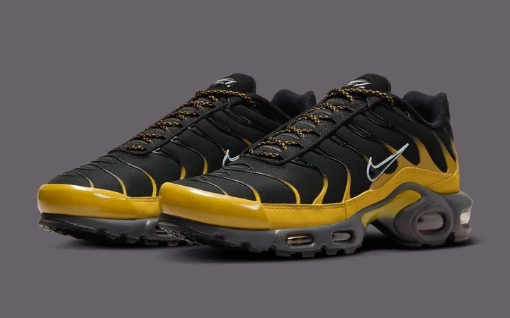 Air Max Plus FB9722-700 Sneakers Men's Bronzine Black Lace Up Running Shoes