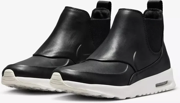 Air Max Thea Mid 859550-001 Sneakers Women's 9 Black Leather Shoes RHS2700