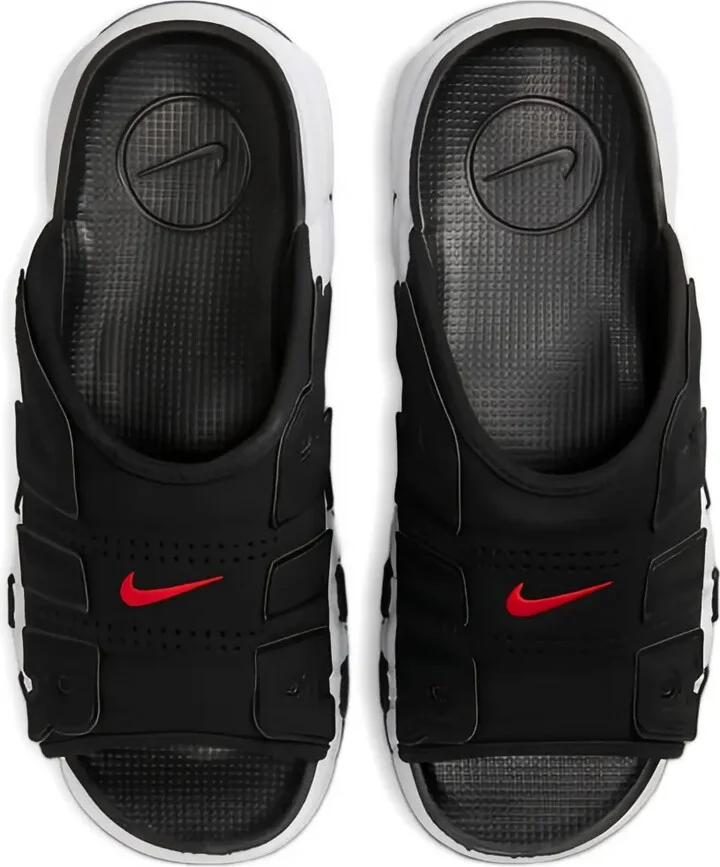 Air More Uptempo "Black/White/Red" slides - Image 3