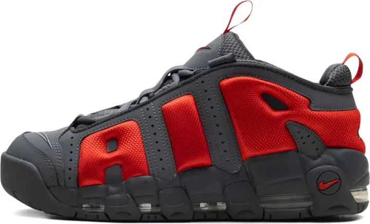 Air More Uptempo " Dark Grey/Metallic Silver/Light Crimson" sneakers - Image 4