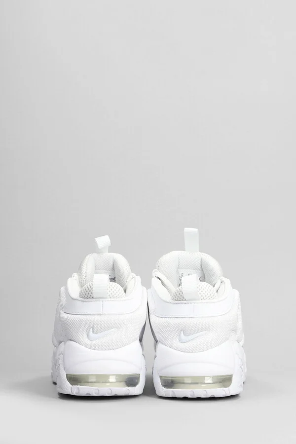 Air More Uptempo Low Sneakers In White Leather And Fabric - Image 4
