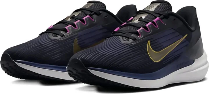 Air Winflo 9 "Black/Gold Suede" sneakers - Image 2
