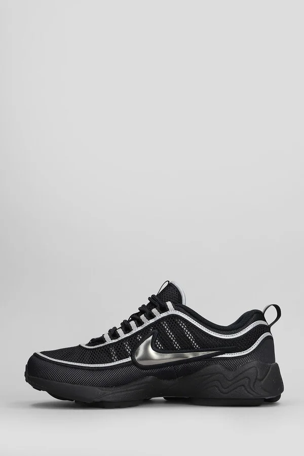 Air Zoom Spiridon Sneakers In Black Leather And Fabric - Image 3