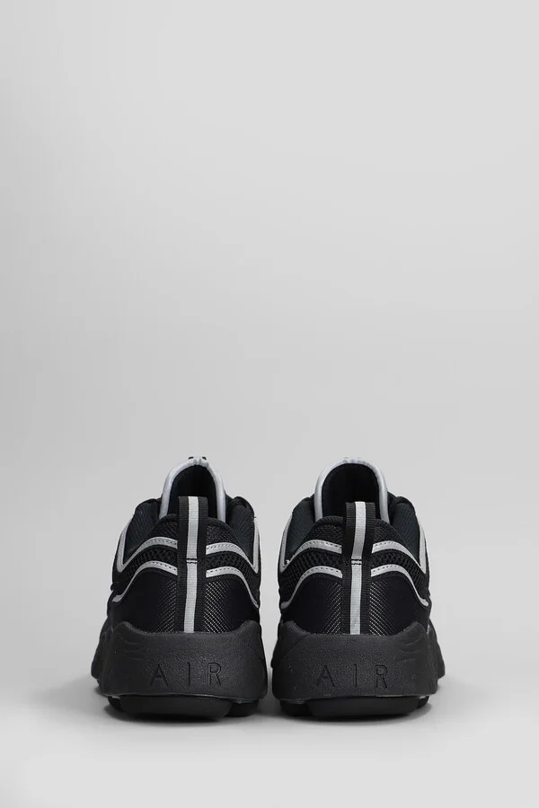 Air Zoom Spiridon Sneakers In Black Leather And Fabric - Image 4