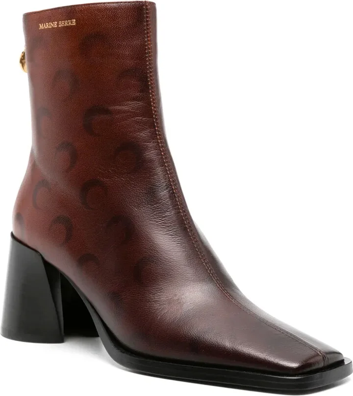 Airbrushed Crescent Moon-print boots - Image 2
