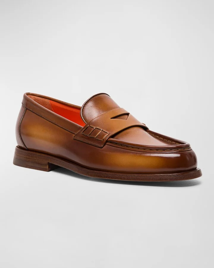 Airglow Classic Leather Penny Loafers - Image 4