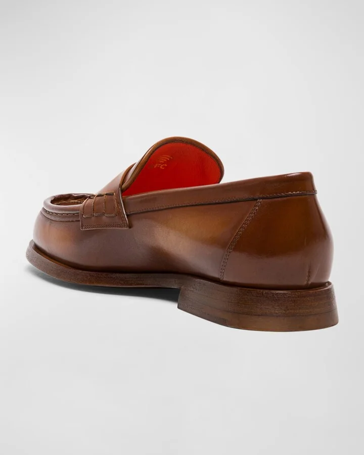 Airglow Classic Leather Penny Loafers - Image 8