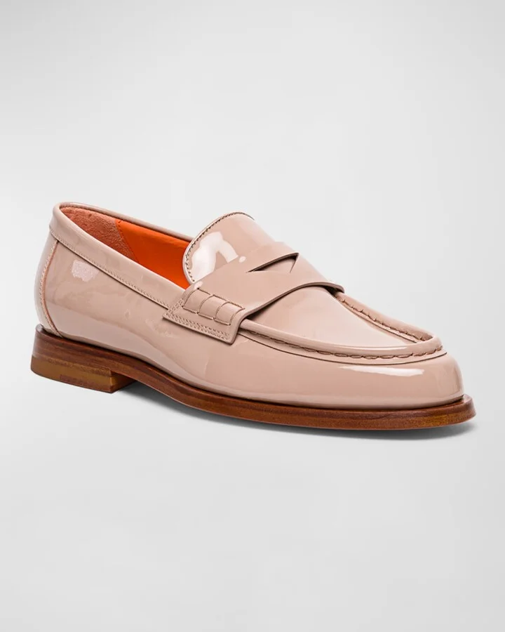 Airglow Patent Leather Penny Loafers - Image 5
