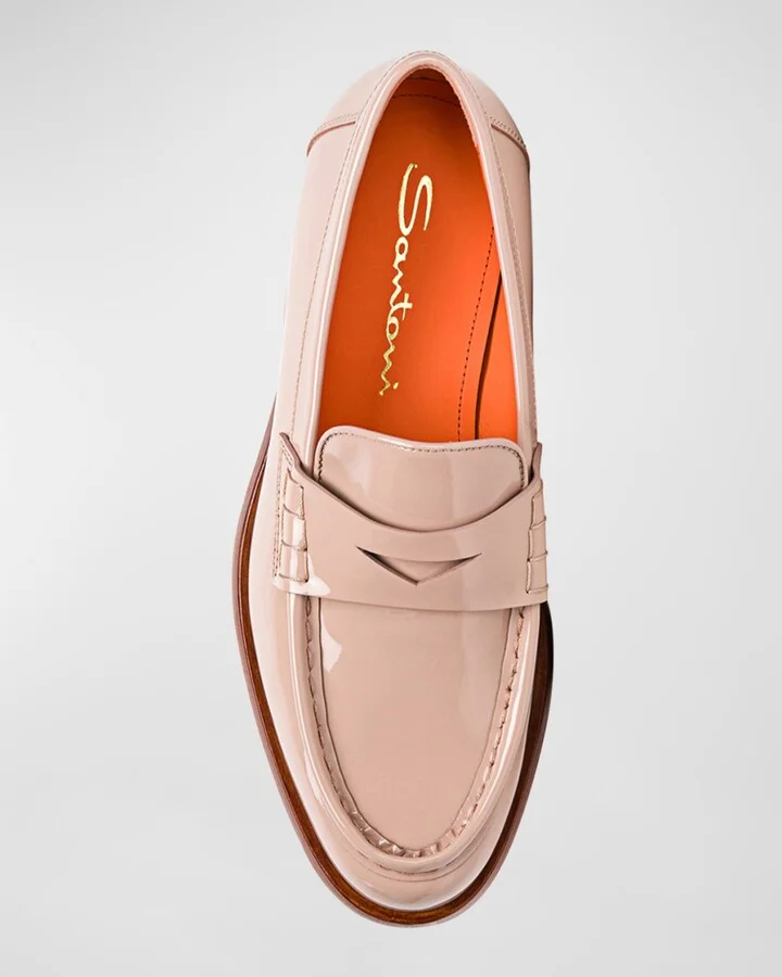 Airglow Patent Leather Penny Loafers - Image 6