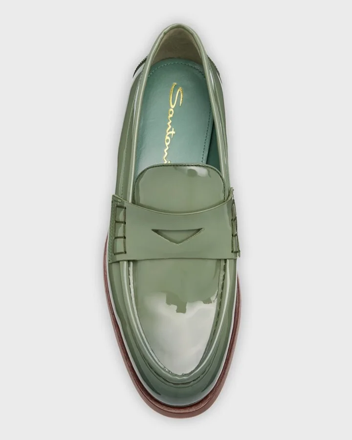 Airglow Patent Penny Loafers - Image 7