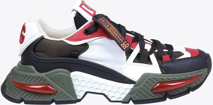Airmaster Colorblocked Leather Sneakers