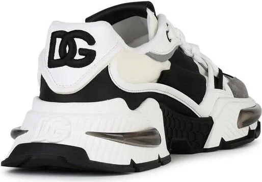 Airmaster Gray And Black Leather Blend Sneakers - Image 3