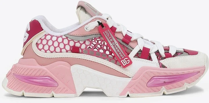 Airmaster Mesh and Leather Low-Top Sneakers
