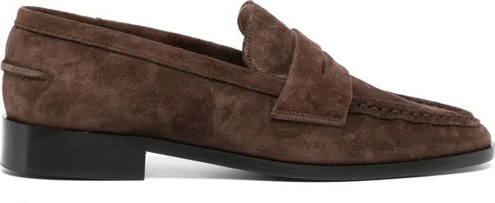 Airola Walnut suede loafers