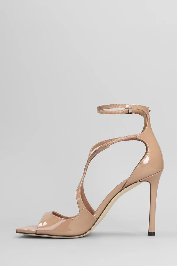 Aiza 95 Sandals In Powder Patent Leather - Image 3