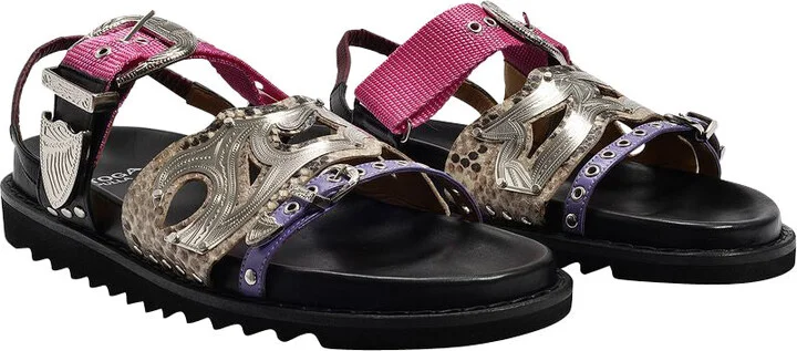 Aj1018 Sandals - Toga Pulla - Black - Leather
