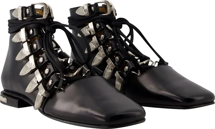 Aj1284 Ankle Boots - Toga Pulla - Leather - Black