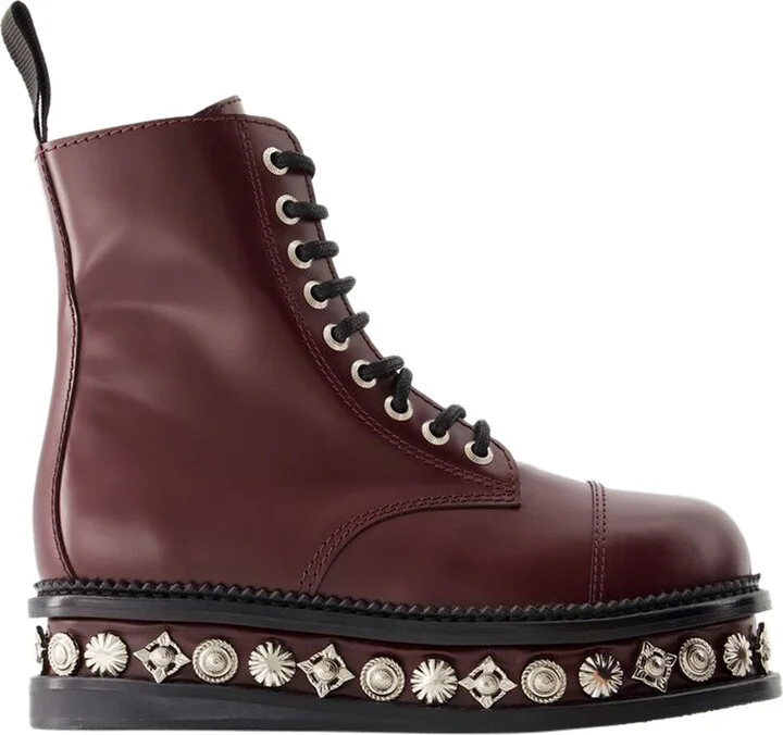 Aj1287 boots - Toga Pulla - Leather - Bordeaux