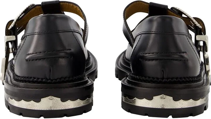 AJ1290 Loafers -Toga Virilis - Leather - Black
