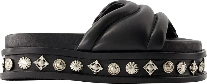 Aj1329 Sandals - Toga Pulla - Leather - Black