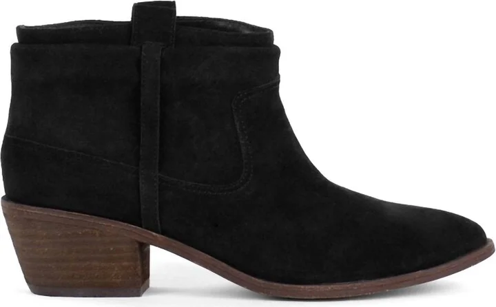 Ajax Suede Bootie In Black