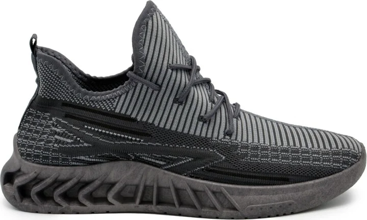 Akademiks Men's Fit 2.0 Knit Jogger Sneakers - Black, Teal - Image 7