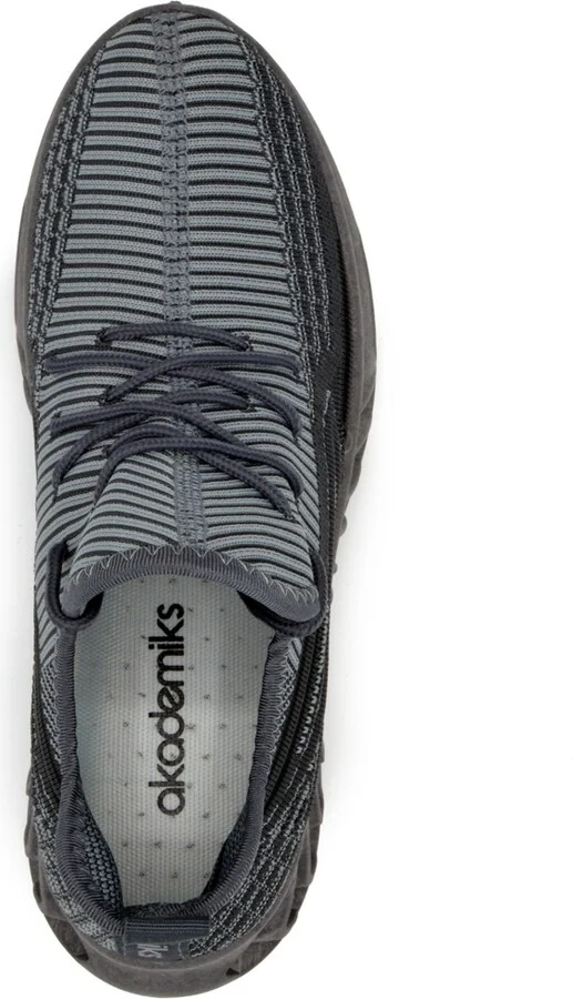 Akademiks Men's Fit 2.0 Knit Jogger Sneakers - Black, Teal - Image 9