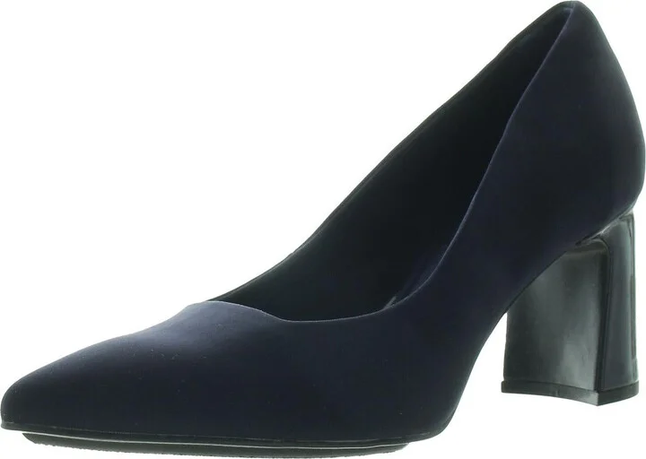akBARTOW Womens Solid Textured Block Heels
