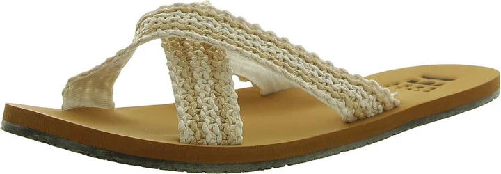 akela Womens Slip On Summer Flip-Flops