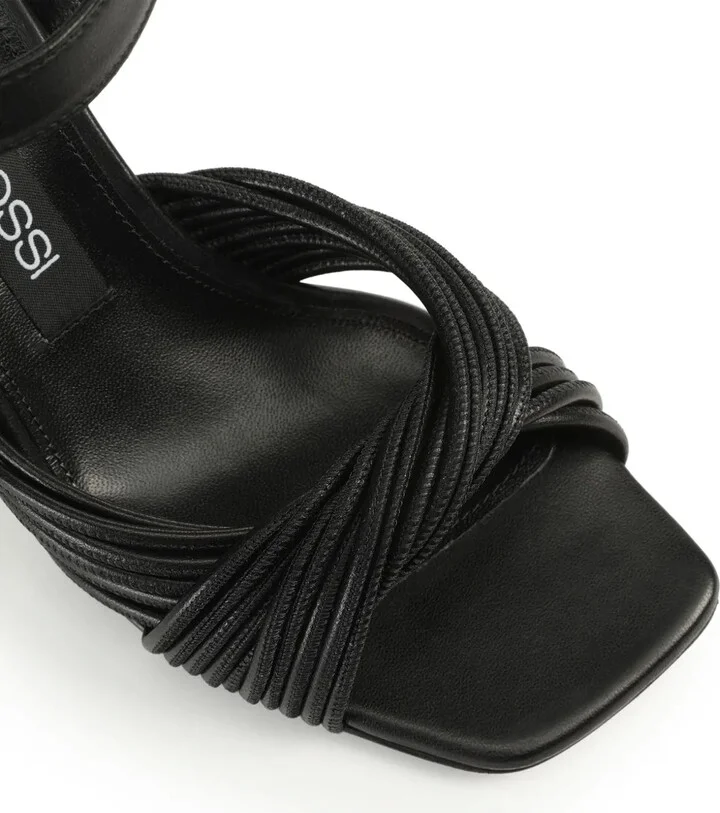 Akida twist-detailed leather sandals - Image 5