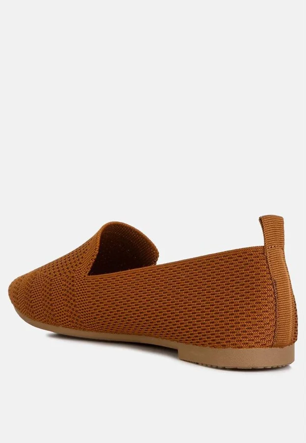 Akili Knit Textile Solid Flats - Image 5