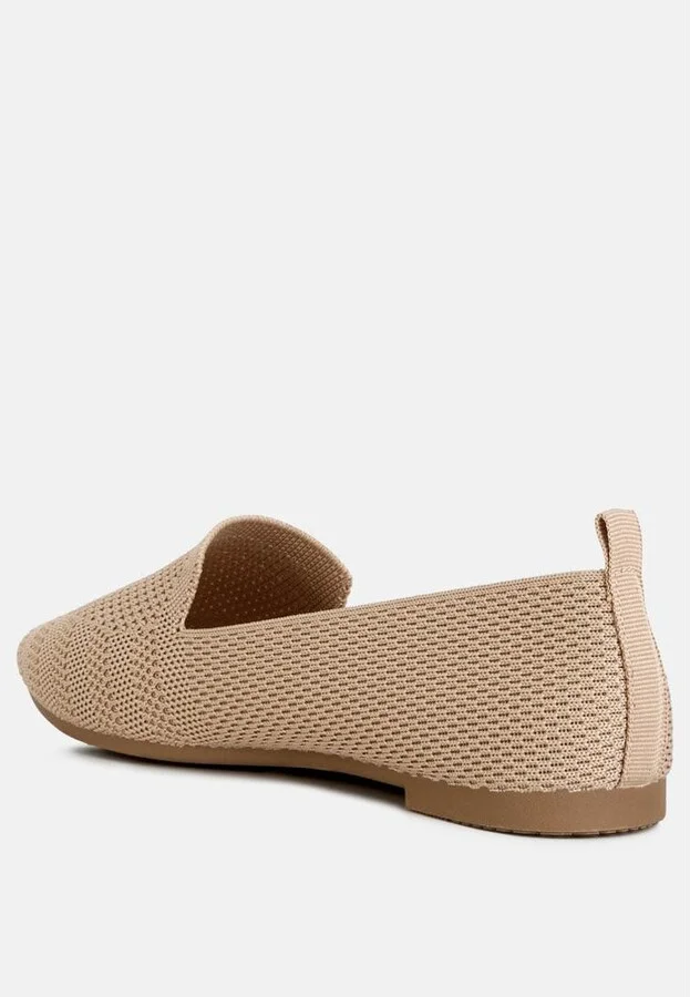 Akili Knit Textile Solid Flats - Image 7