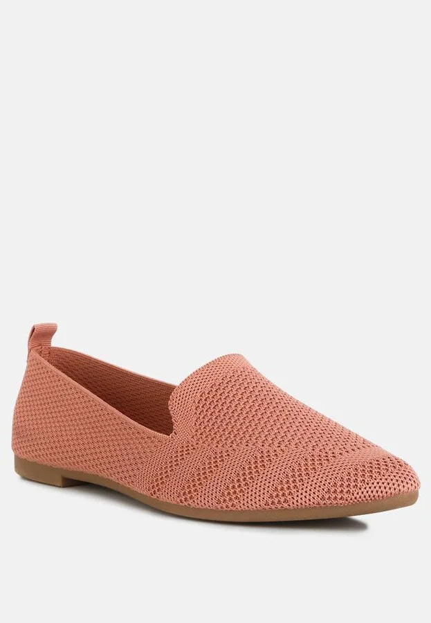 Akili Knit Textile Solid Flats - Image 8