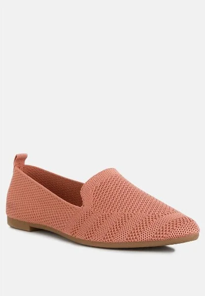 Akili Knit Textile Solid Flats Women - Image 3